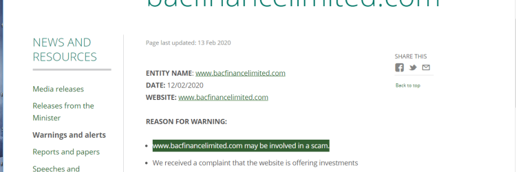 Bac Finance: Opiniones y comentarios 2024